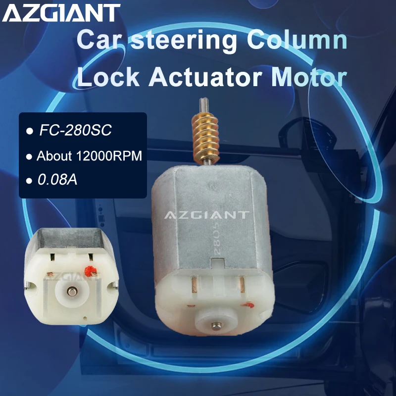 AZGIANT para Hyundai Elantra MK5/Elantra MK6: Motor de Bloqueio da Coluna de Direção 12V, Escova de Carvão Metálica para Reparo, Acessórios Automotivos