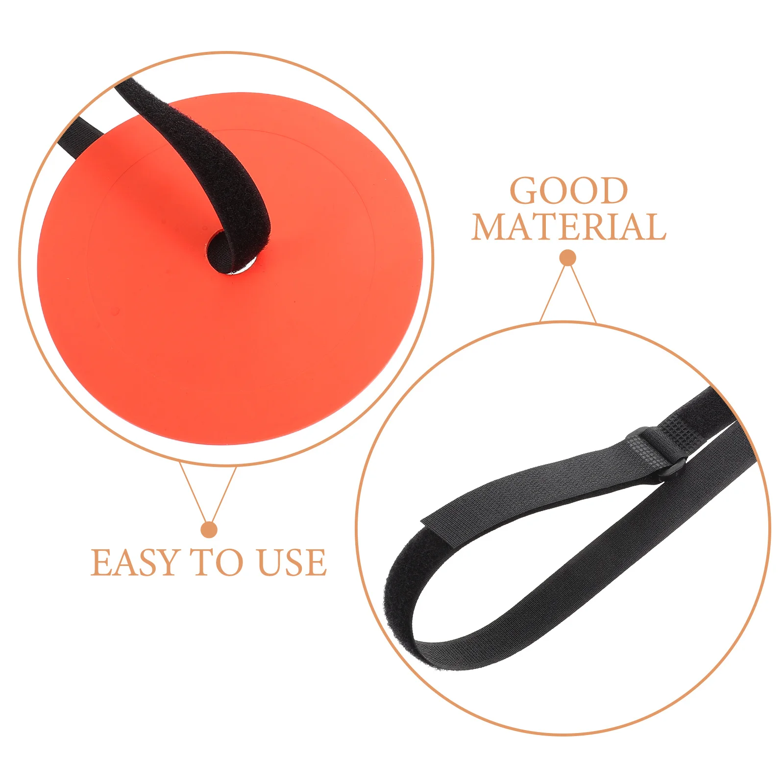 4-delige voetbaldoeldoelschijven set Tpe duurzame verstelbare markers voor voetbal hockey honkbal praktijk rood geel oranje blauw