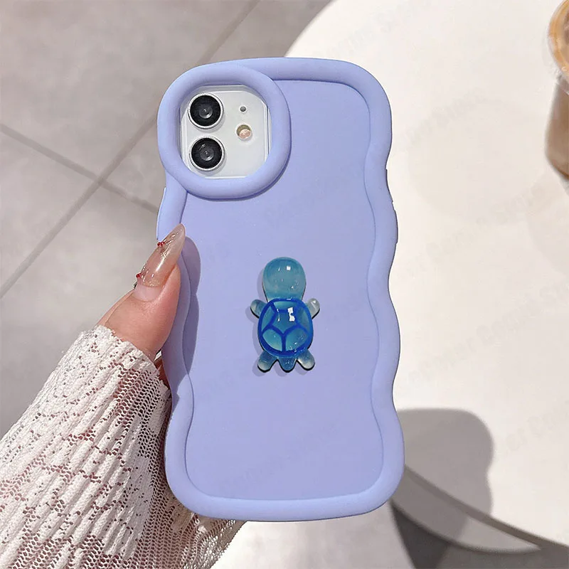 Cute Luminous Turtle Phone Case On For Samsung Galaxy A10S A20S A30S A50S A21S A52S A55 A05S J7 Prime J7 Pro 2017 J730 Cover