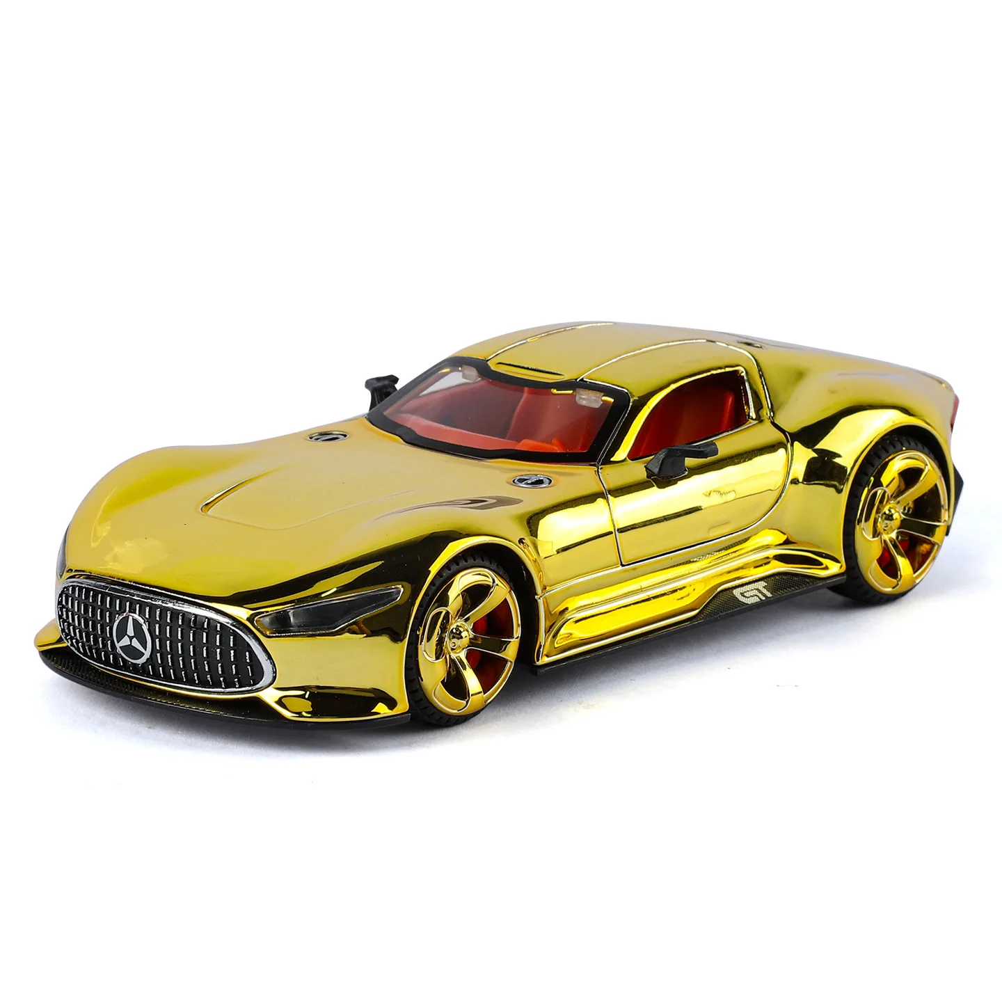 1:32 Vision GT Concept Sports Car Model Diecast Metal Sound Light Pull Back Simulation Vehicle Models Ornaments Gift