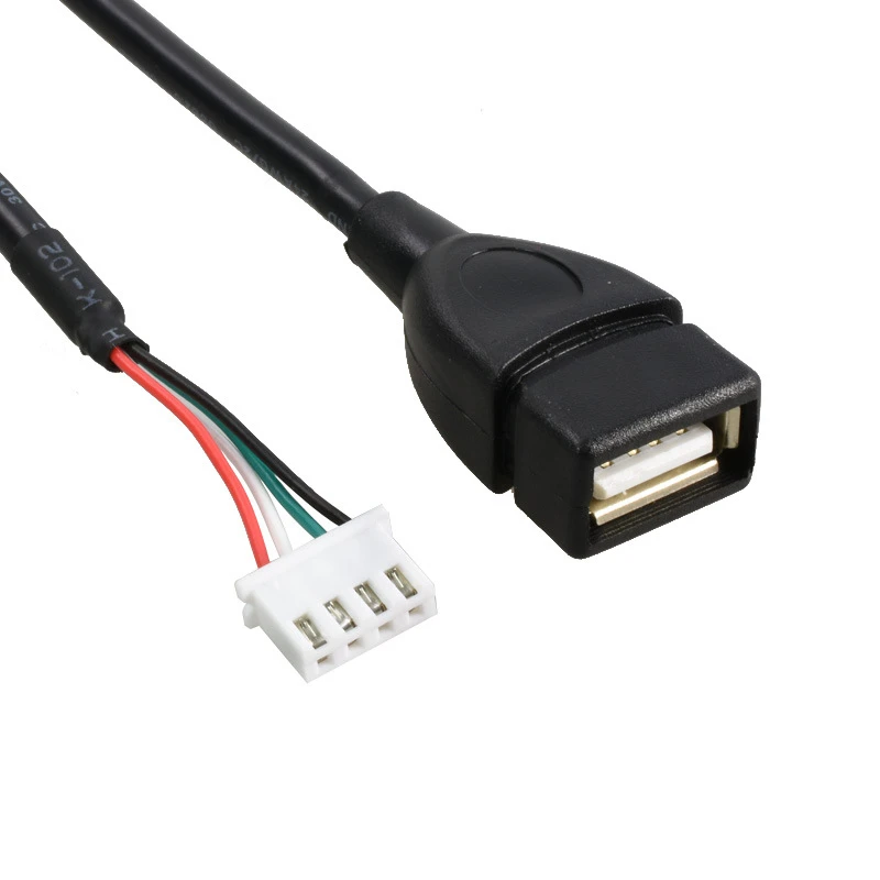 USB to 4P xh2.54 cable, 4P xh2.54 Female to USB 2.0 Female/ Male Cable USB to Dupont 4 pin Data Cable 30cm；