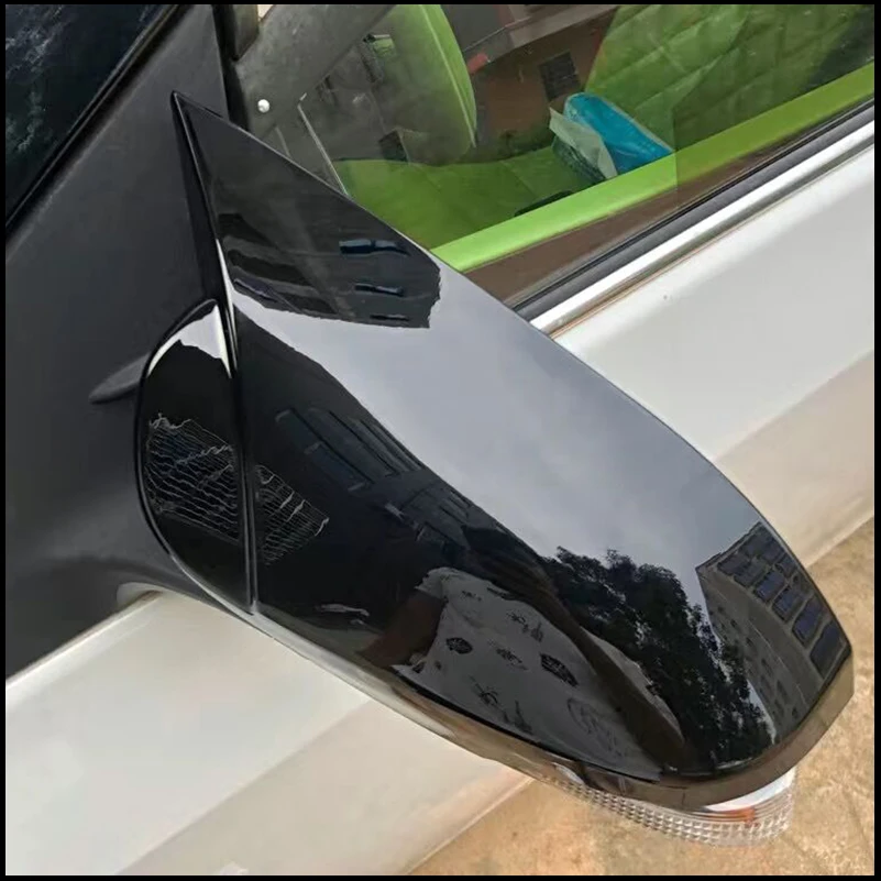 

For Toyota Corolla 2014~2017 Rearview Mirror Cover Cap Housing Sticker Trim With Horn Auto Parts Styling Car Accessories