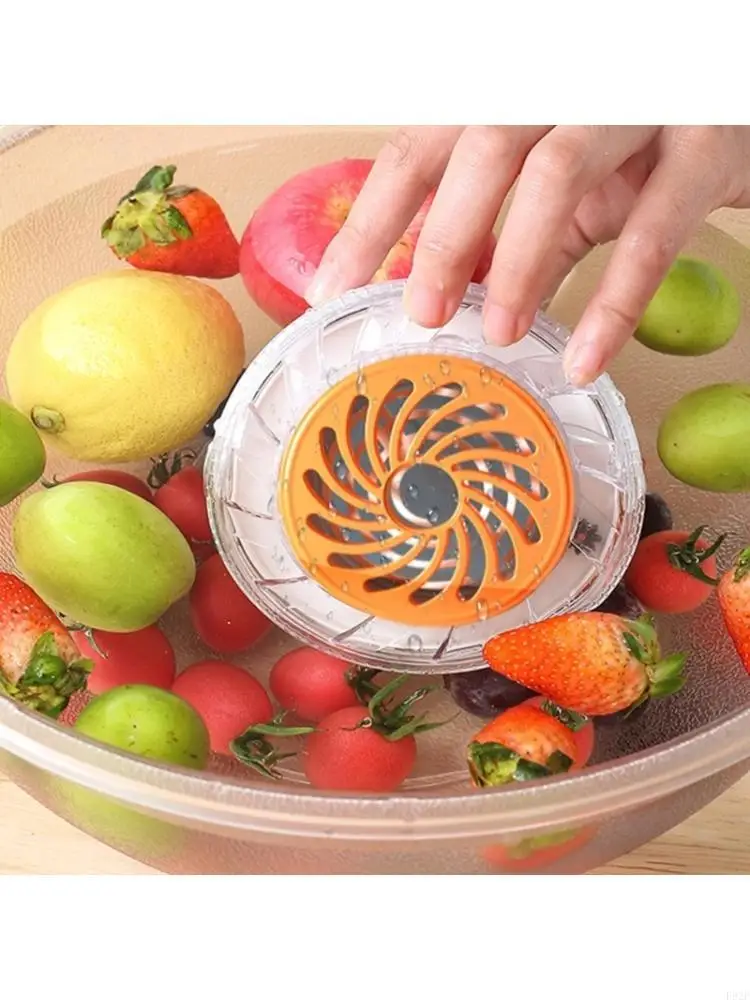 F92F Fruit Vegetable Cleaning Machine Automatic Washer Quiet Operation ABS Texture Suitable for Home Kitchen Use