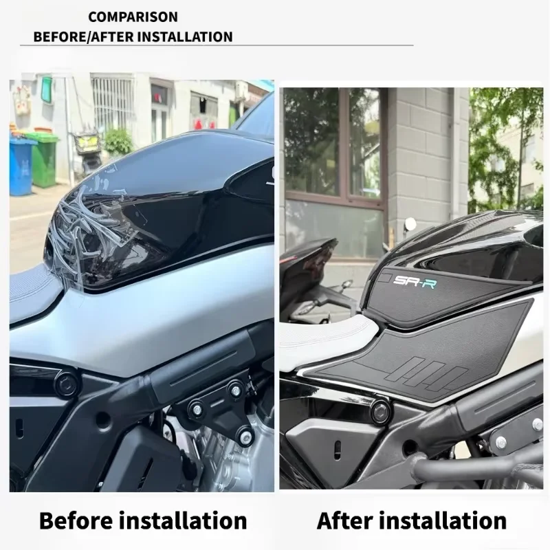 Body Protection Stickers 675SR-R Accessories Motorcycle Fuel Tank Pad Knee Grip Decal For CFMOTO 675SR 675 SS SR 675 SR-S
