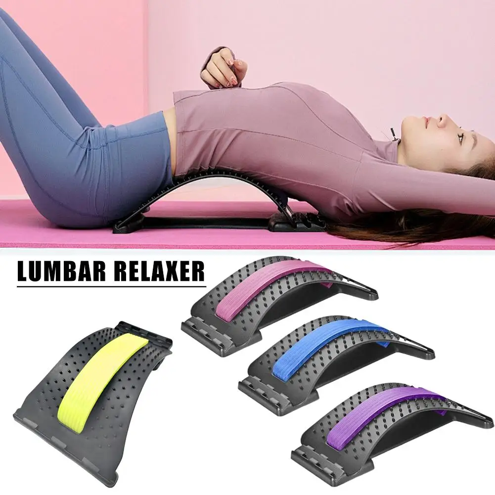 

Magnetotherapy 4-Level Adjustable Back Massager Stretcher Waist Neck Fitness Lumbar Cervical Spine Support Pain Relief