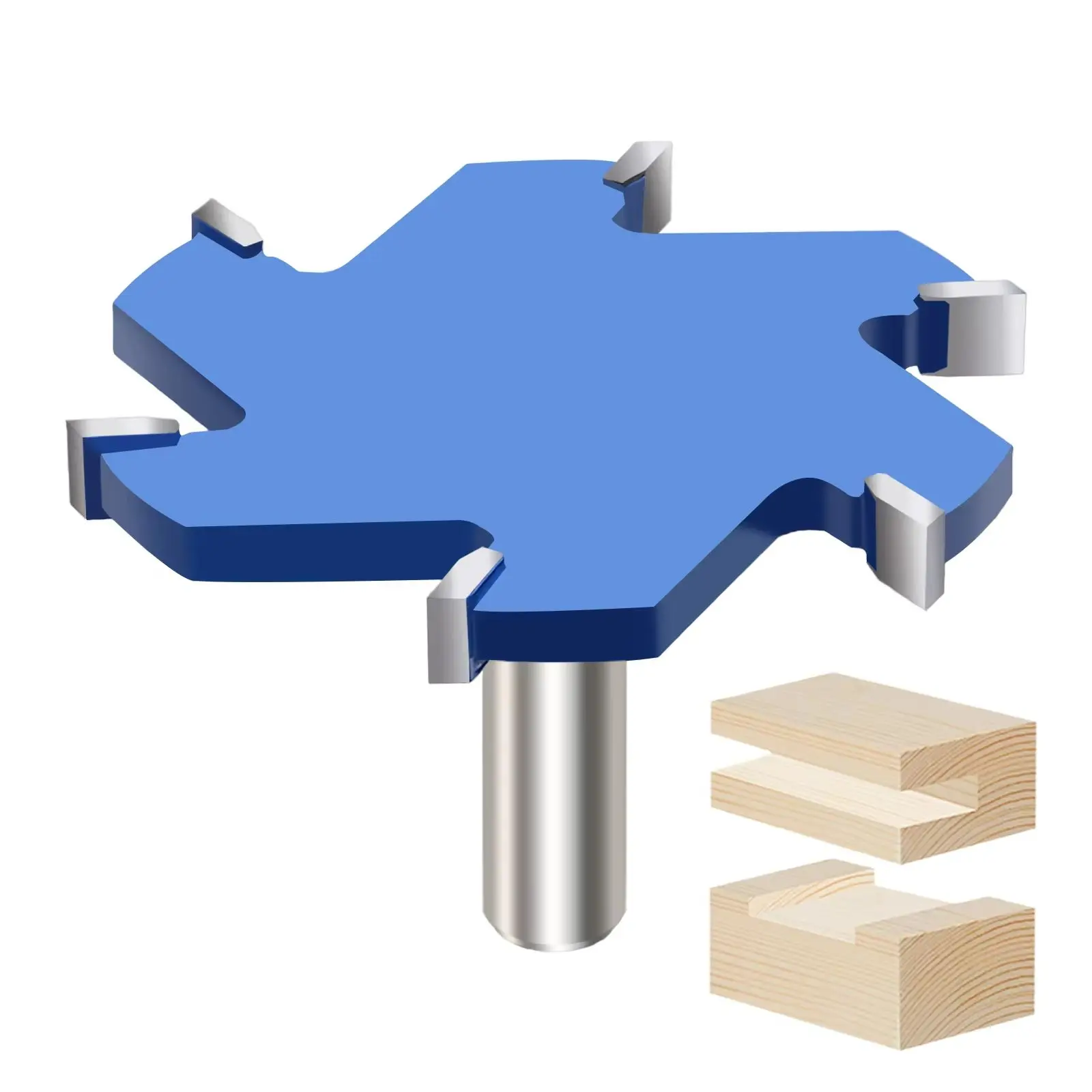 6 Flutes CNC Spoilboard Surfacing Router Bit 12.7mm Shank 65/85mm Cutting Diameter Wood Milling Cutter Planer Woodworking Tool