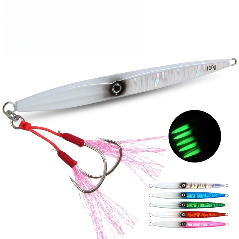 

500g Japanese Fast Sinking Sea Metal Sinking Jigbiat Saltwater Carp Pike Peche Jig Lure Fishing Sea-bream JiggingLure with Hook