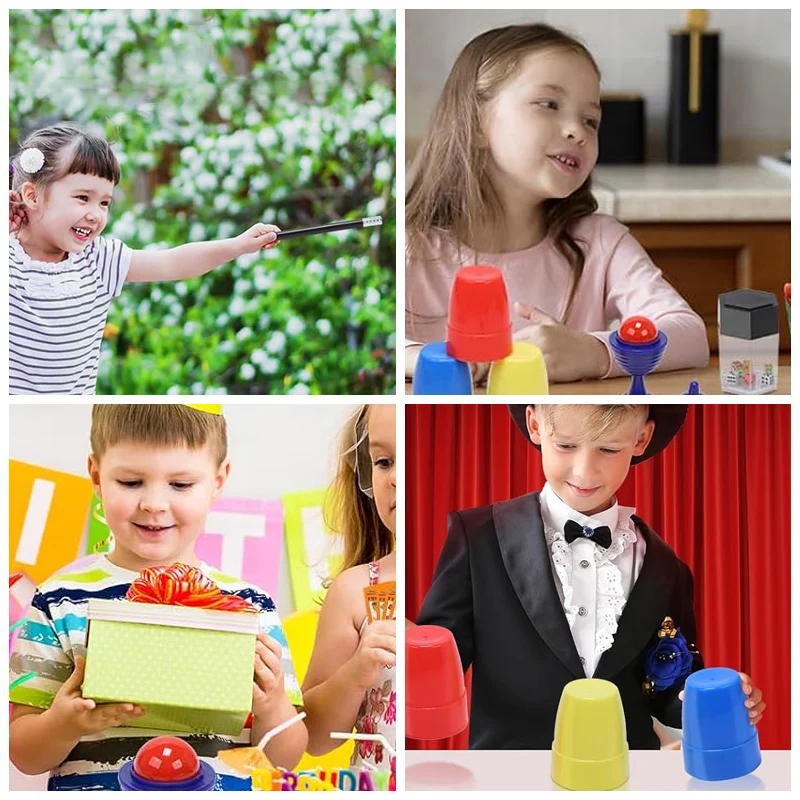 مجموعة المجموعة السحرية مع صندوق ل المبتدئين جمع الترفيه الترفيه ألعاب الطاولة الدعامة السحرية حيل الساحر المثيرة الهدايا TMZ #2