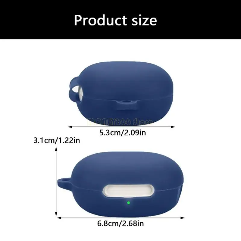 غلاف سماعة F62C غلاف مقاوم للصدمة علبة غلاف الجلد المضاد للحيوانات القابلة للغسل قذيفة سيليكون قابلة للغسل تعزز قبضة AILEBUDS