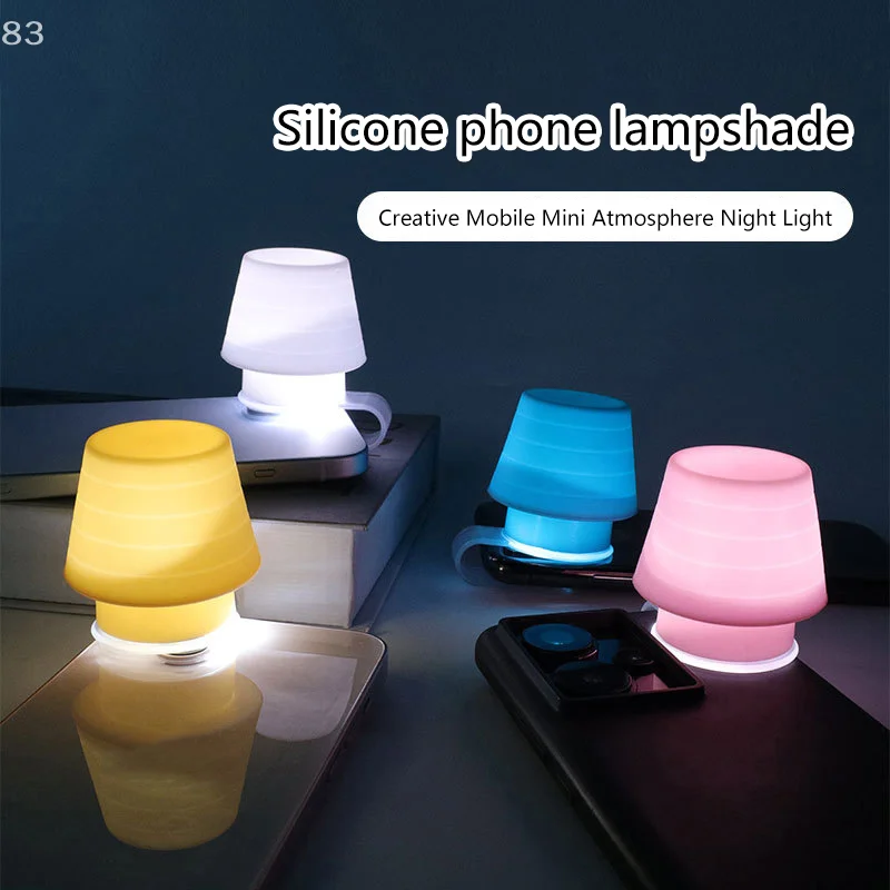 

Small Night Lamp Auxiliary Lighting Bookmark Lighting Lamps Mini Mobile Phone Light Creative Home Lighting Supplies Gifts