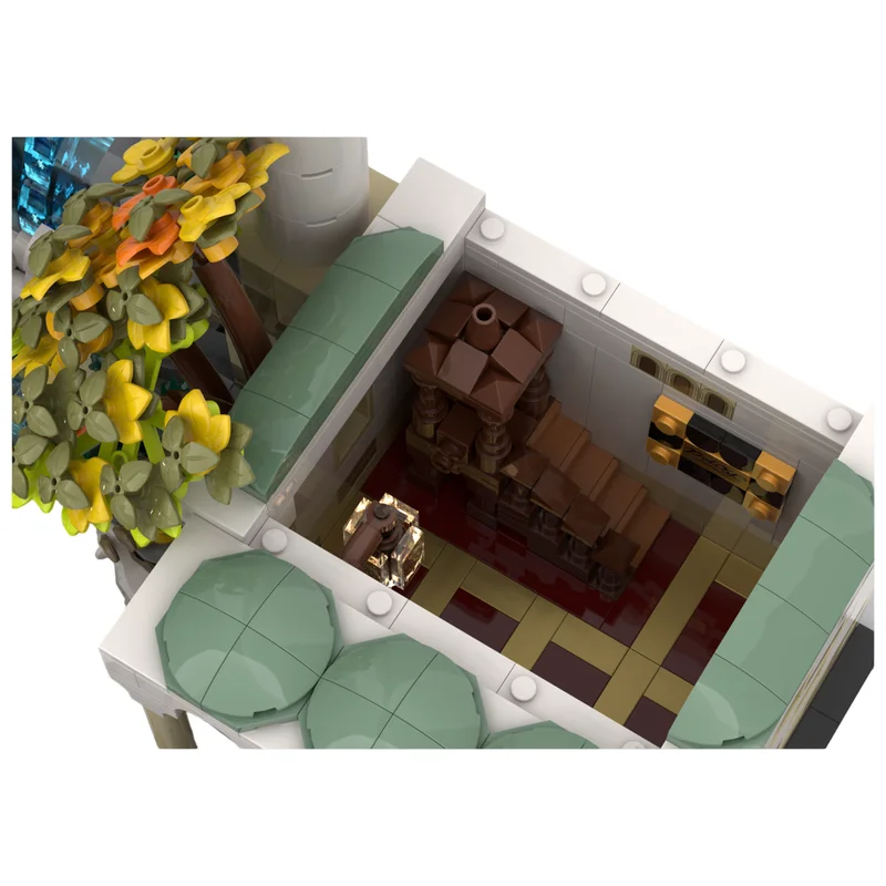 Balkan Old Town Street MOC Building Blocks 3319 Parts European Historic City Scene DIY Brick Desktop Collectible