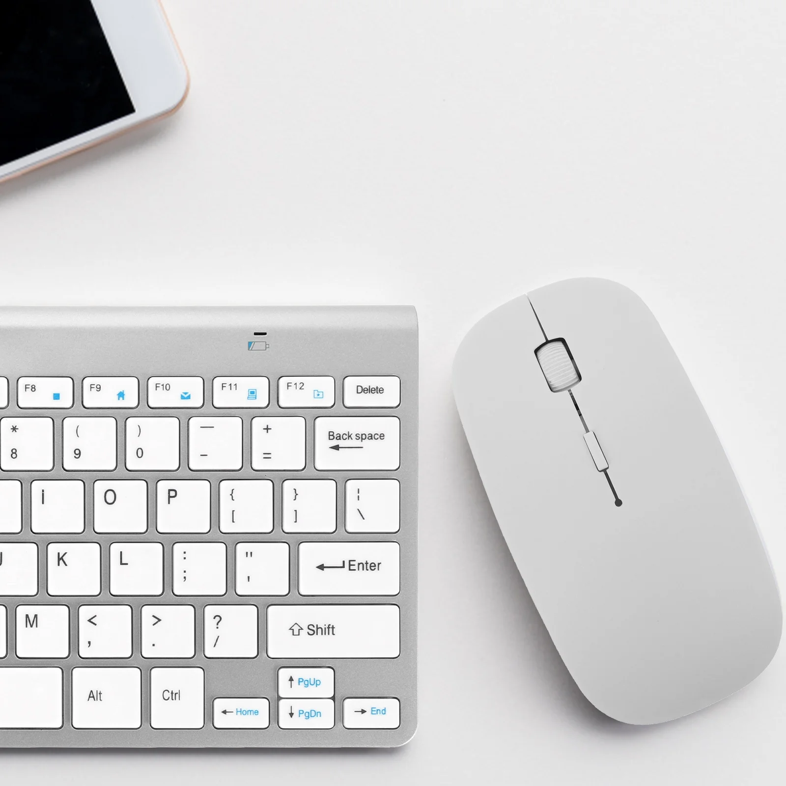 

1 set Wireless Keyboard Mouse Combo 2.4 Ghz Quiet Compact Modern Plug Play For Laptop Pc Business Travel Space Saving Ergonomic