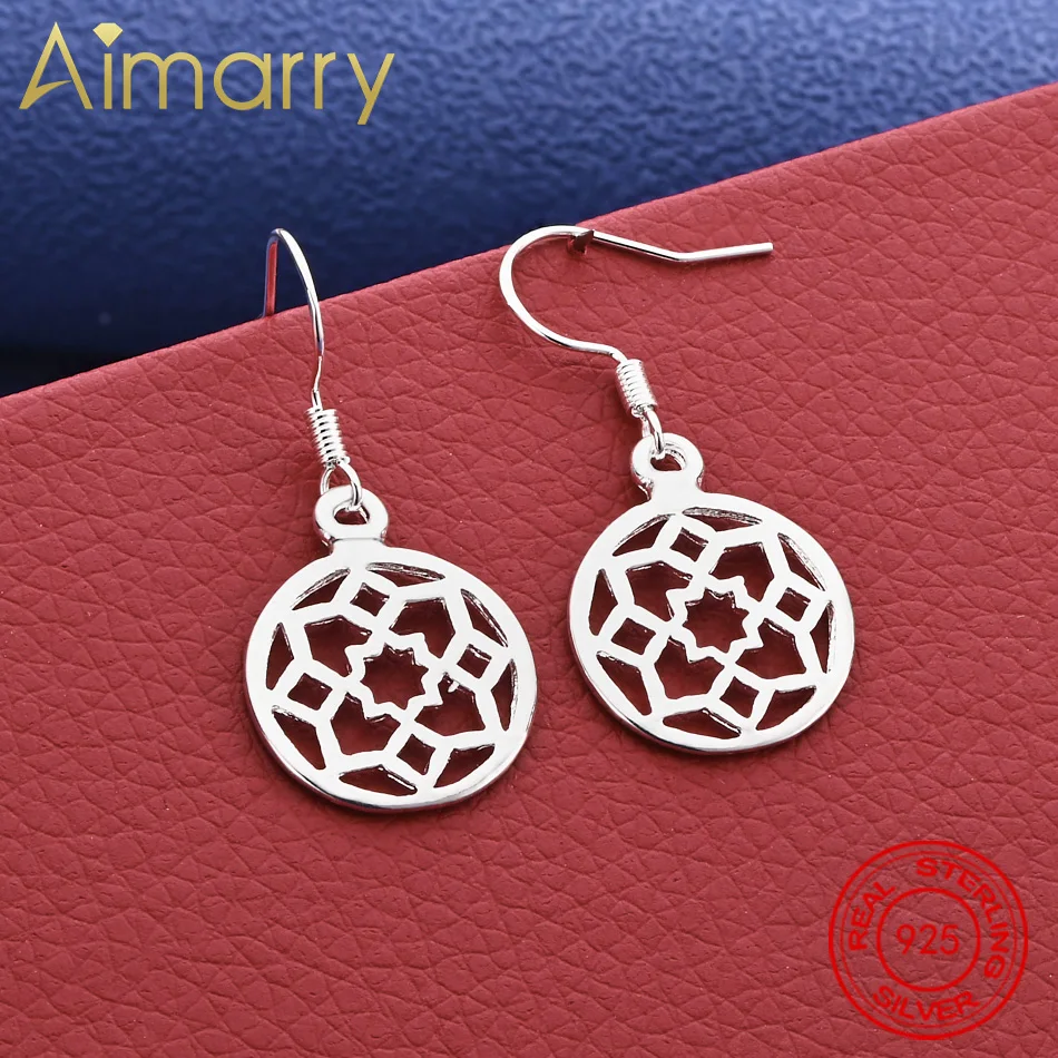 

Новые серьги из стерлингового серебра 925 пробы, модные полые серьги с цветочным узором, темпераментные женские подарки на День святого Валентина, классические ювелирные изделия