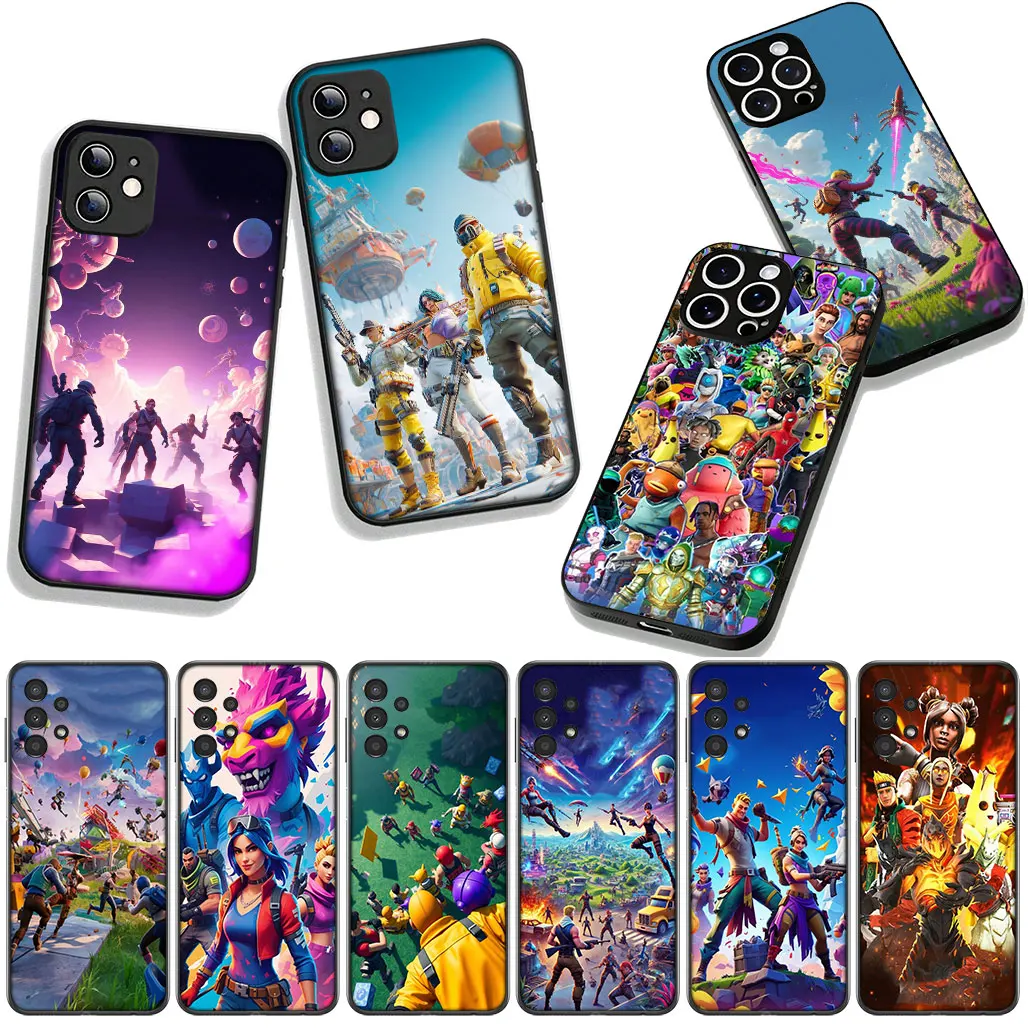 Чехол для Motorola Moto G04 G13 G14 G22 G23 G32 G34 G35 G45 G64 G82 G84 G53 G60 G72 E14 E15 E13 E22 E20 Game-F-Fortnites`S-Skins