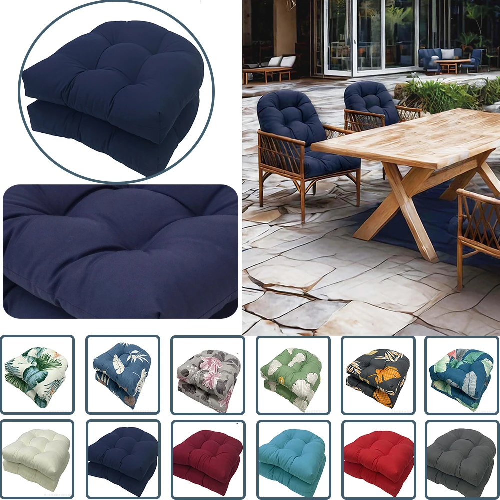 Outdoor Indoor Patio Seat Cushion Thicker Chair Cushions Garden Balcony Rocking Chair Pads Dining Garden Office Furniture Decor