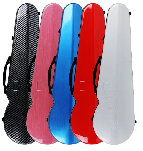 

Wholesale Price Sinomusik Aiersi Different Shape Colour Carbon Fiber Glass Violin Hard case for Sale
