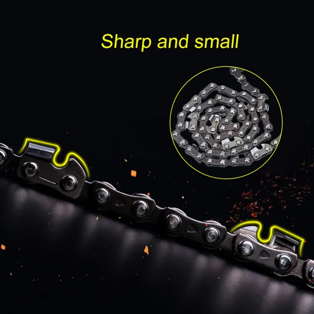 Durable Multifunctional Survival Chainsaw Lightweight Double Sides Teeth Portable Chainsaw Rope Chain Saw Camping