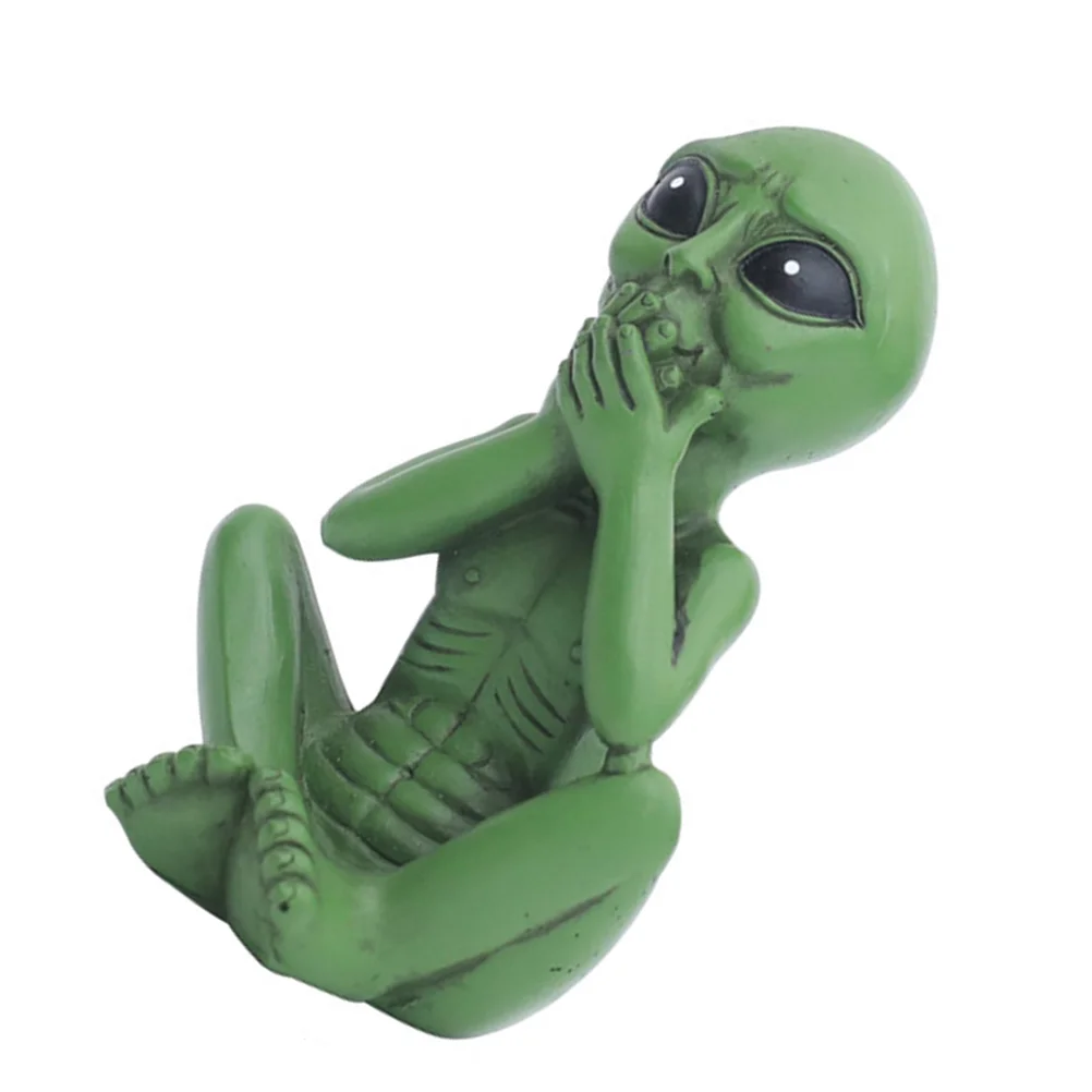 Statuette Sculpture Decoration Alien Yard & Garden Decors Action Figure Resin Commemorate