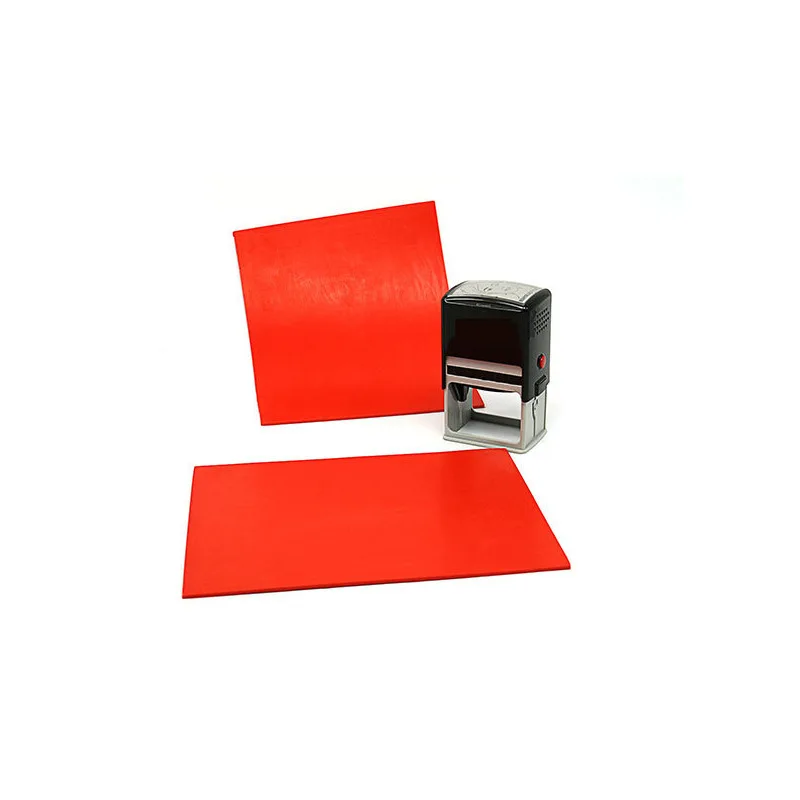 Rectangular laser engraving pad wholesale seal 3M adhesive rubber pad smokeless and tasteless engraving pad 2PCS