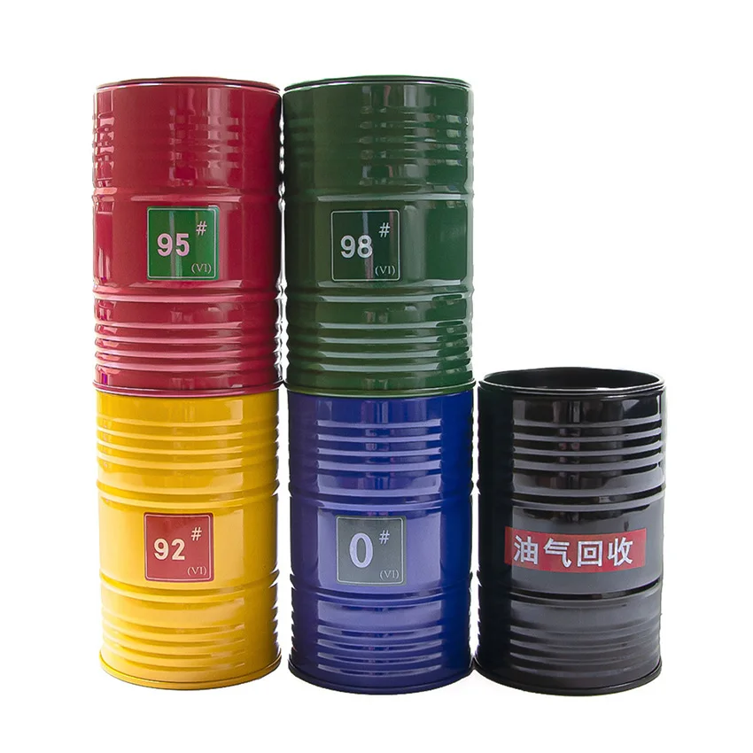 Voor 1/8 1/10 RC Crawler Auto SCX10 Stemming Decoratie Tafelblad Olie Drum Tank Scène Decoratie Accessoires