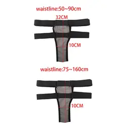 Pelvic Support Belt Accessory Recovery Groin Straps Black Uterus Support Girdle for Dropped Dysfunction Treating Prolapse Women