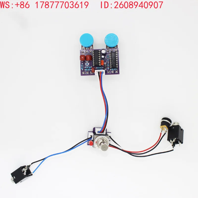 Low octave circuit board for single effect device of electric guitar