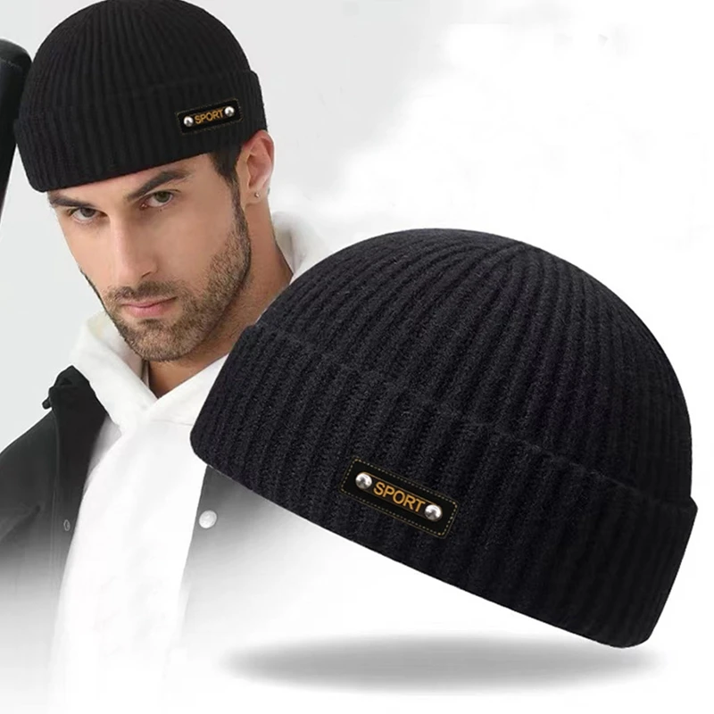 Brand Street Style Hip Hop Beanies Brimless Melon Cap Women Men Beanies Hats Autumn Winter Warm Soft Knitted Bonnet Skullcap