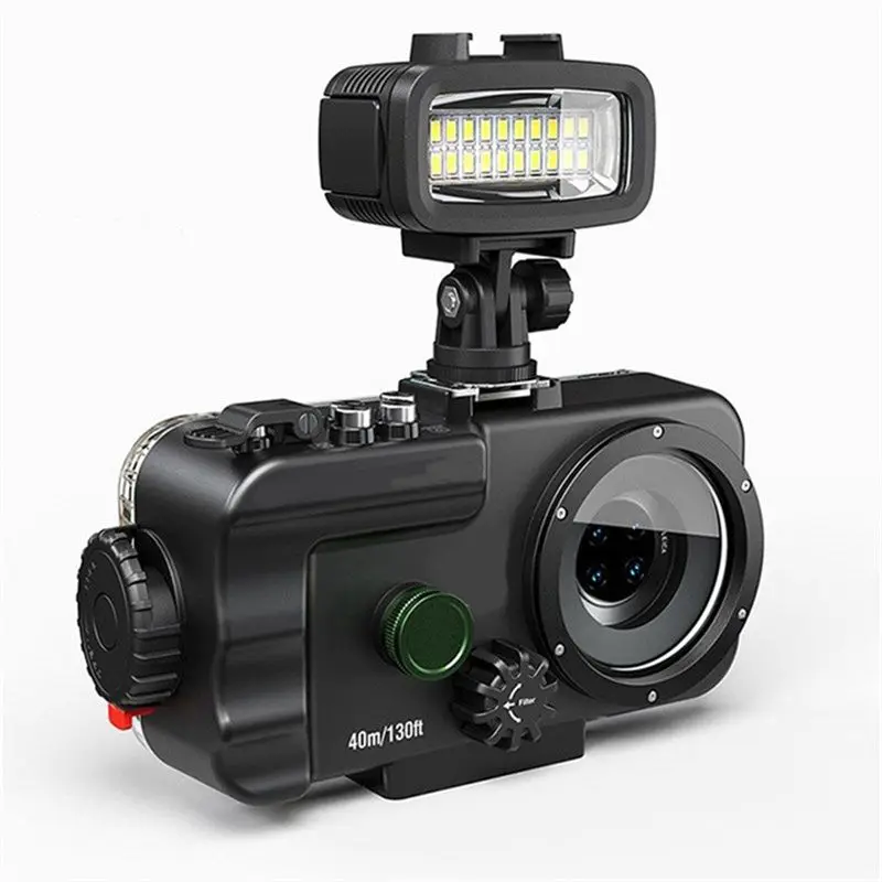 

Портативный светильник BABQ для камеры GoPro, 20 светодиодов, для подводной съемки, освещения на открытом воздухе и фотосъемки