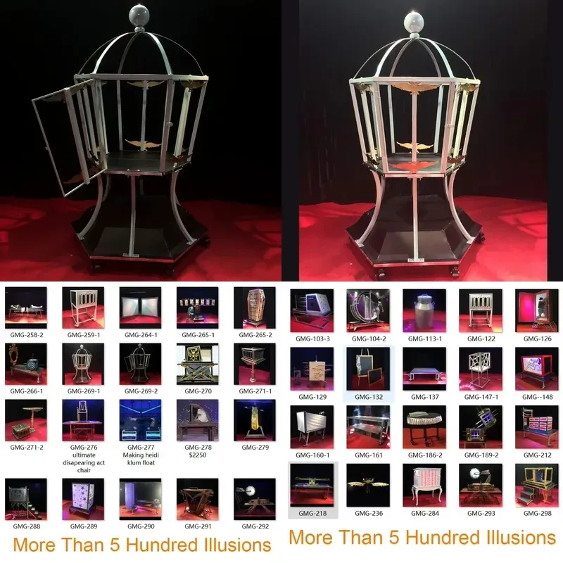 GMG-269 Body Magic Illusion Appears in Flame Large Scale Stage Show Props Hot Selling Magic Tricks
