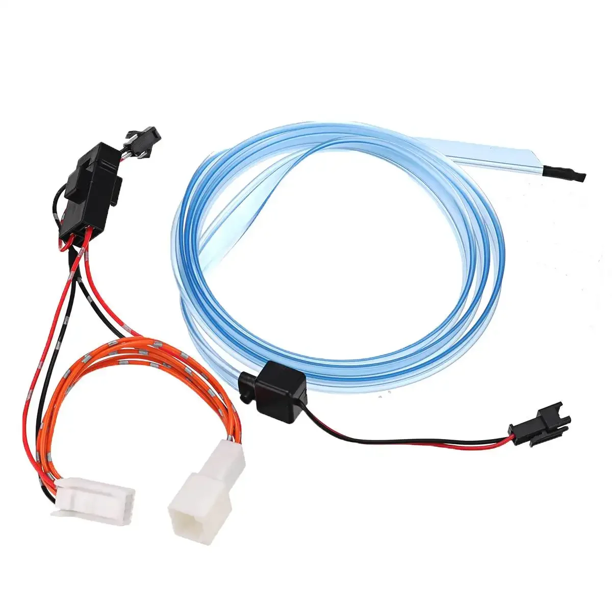12V For Toyota Highlander 2015 2016 2017 Blue LED Backlight Car Dashboard LED Light Strip Dash Board Gap Atmosphere Lamp