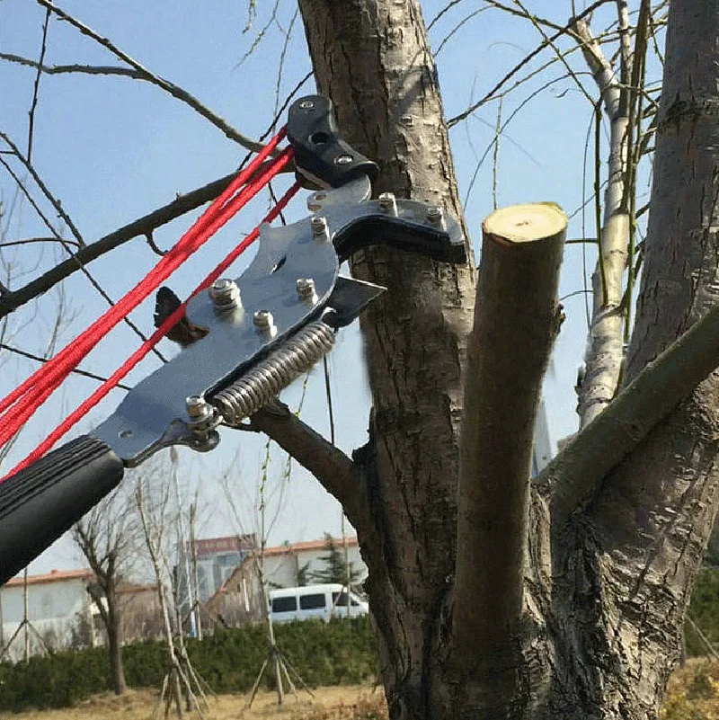 Custom Extentool Flip Clamp Lock Telescopic Pole Scissors Sharp Tree Pruning Saw High Branches Pruning Garden Tool
