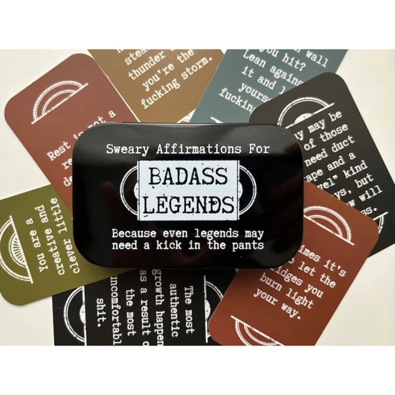 Sweary Affirmation Cards Encouragement Quote Cards for Women Men