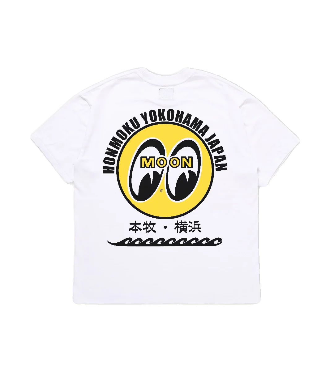 تي شيرت Mooneyes Street Locomotive Ami Kaji American Retro Skateboard Surfing قطن متعدد الاستخدامات