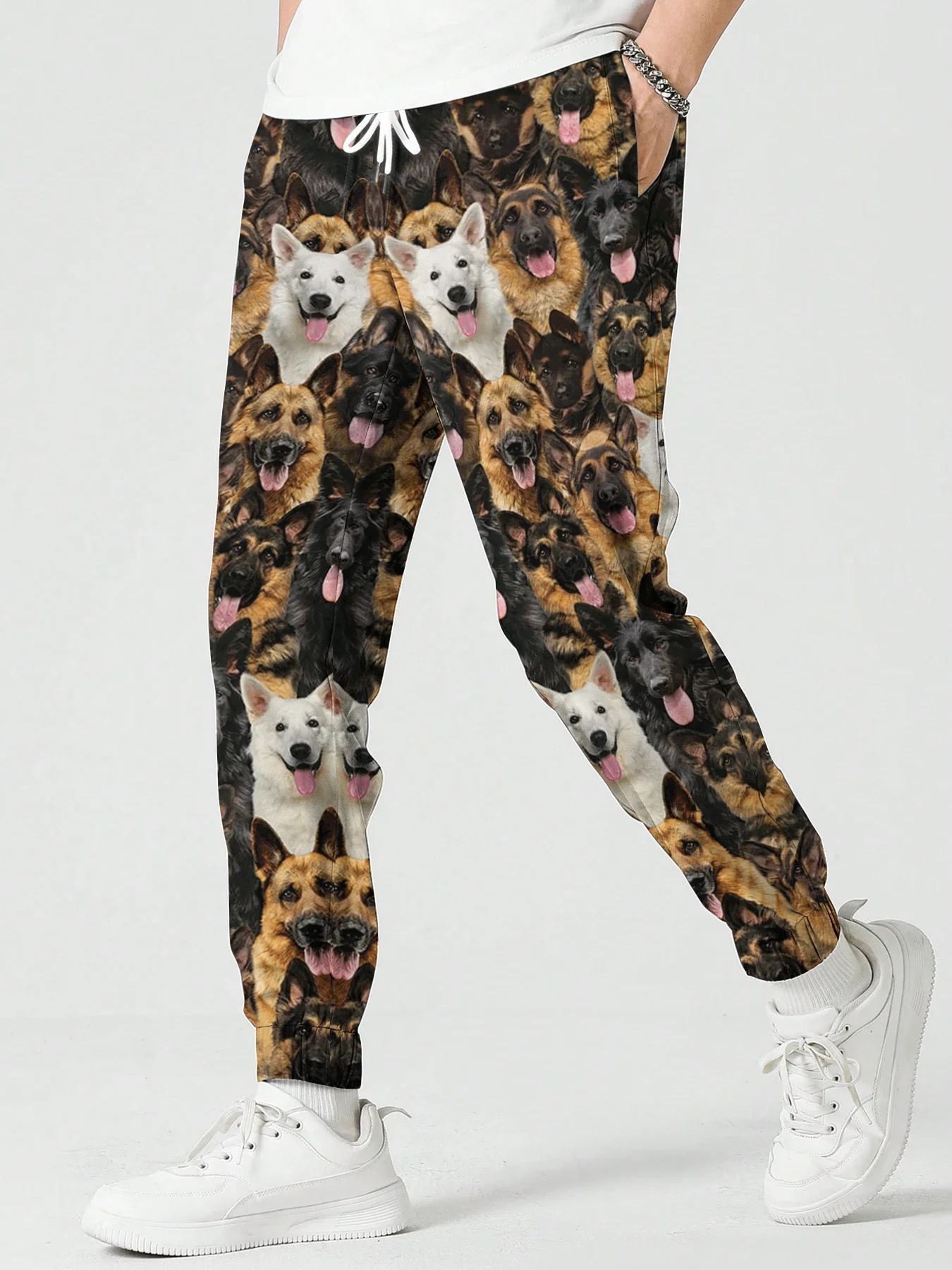 

Men Trousers Animal Dogs Pattern Printed Sweatpant Fashion Male Female Trouser Streetwear Casual Outdoor Jogging Pants