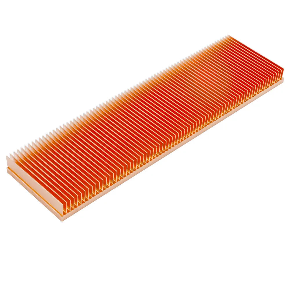 

150x40x10mm Pure Copper Heatsink Radiator Cooling Skiving Fin Heat Sink for Electronic Chip LED Heat Dissipation