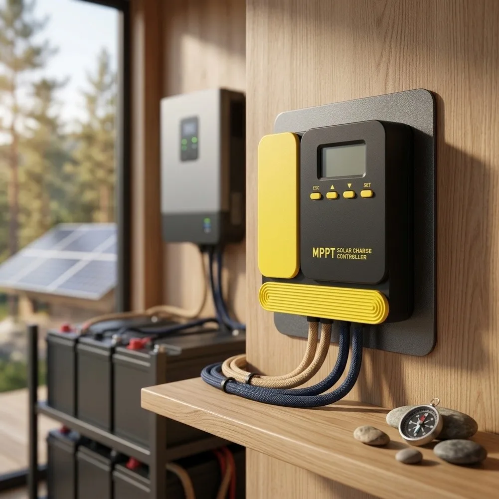 Advanced Solar Panel Controller 10A 20A 12V 24V, High-Efficiency Charging With LCD For Off-Grid Home Boat