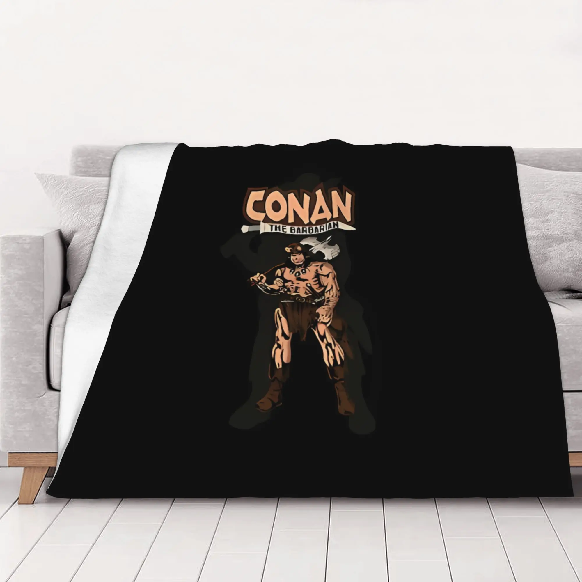 1PC home Cute Room Decor Conan The Destroy Blanket Throw Blanket Conan The Adventurer Novelty Warm Blanket All Season