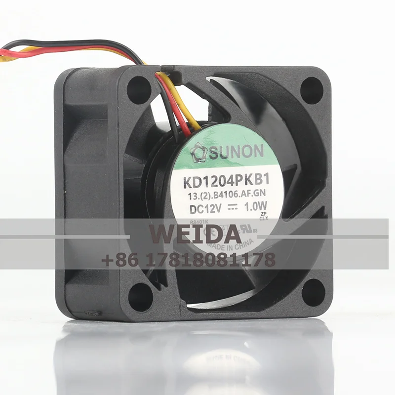 Original SUNON KD1204PKB1 4020 DC12V 1.0W 4CM 40*40*20MM three-wire switch Quiet cooling fan