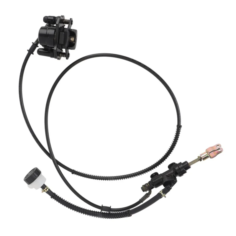 

Hydraulic Brake Caliper Master Cylinder Kit 1.5m Hose With Brake Pads For ATV Quad Go Kart Mini Bike