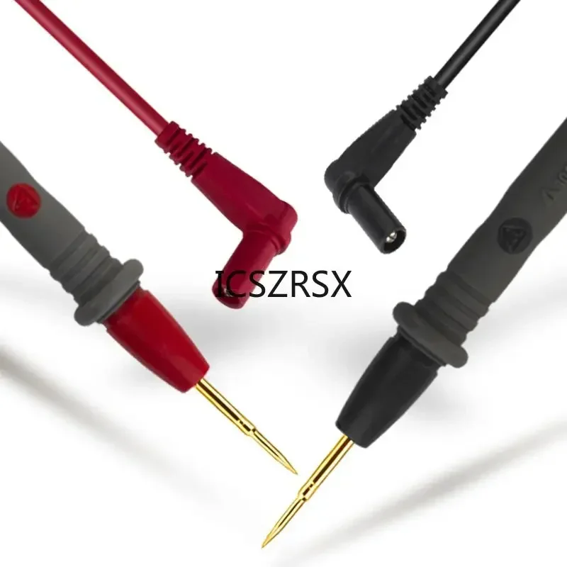 Gold plated Silicone Wire Test Leads for Multimeter Ultra Pointed 1000V 20A Needle Test Probe Tip