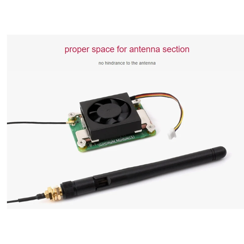 Ventola di raffreddamento CM5 per modulo di elaborazione Raspberry Pi 5 5V 3007 a basso rumore con nastro conduttivo di calore