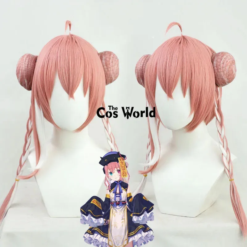 Virtual YouTuber VTuber Sasaki Saku Anime Cosplay pelucas fibra pelo sintético resistente al calor + gorro de peluca