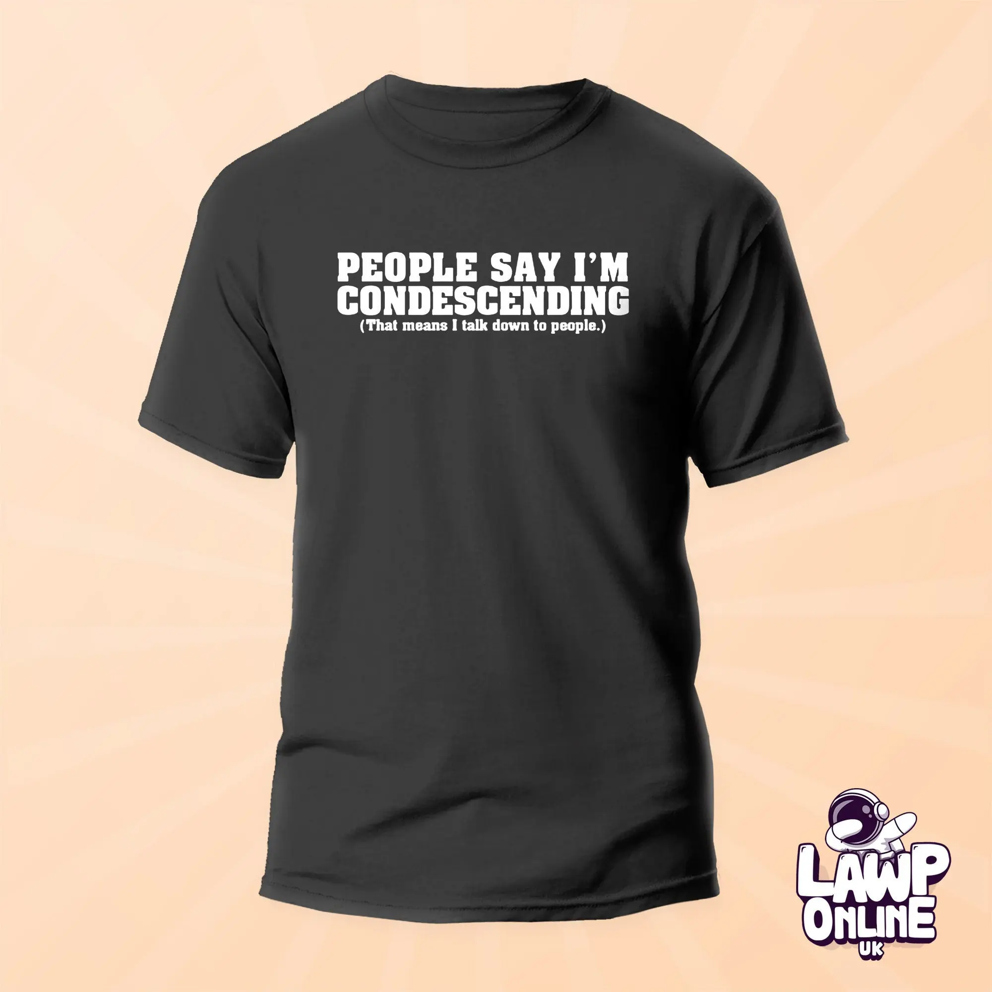 

Футболка для взрослых с надписью людей говорят, что я снисходительный