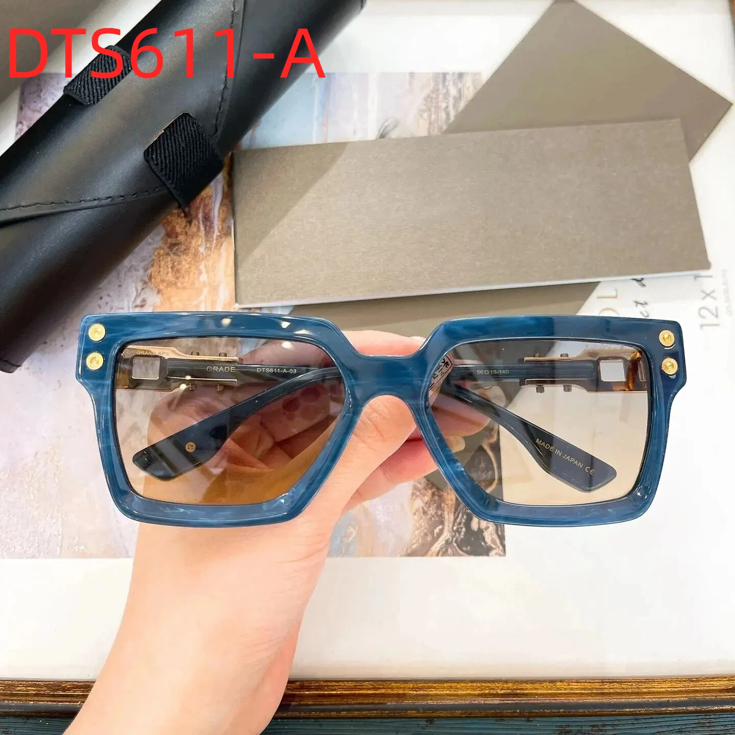 

Оригинальная фабрика для DIYTA DT DTS611 с фирменной коробкой, роскошные дизайнерские модные классические деловые солнцезащитные очки высшего качества для мужчин и женщин