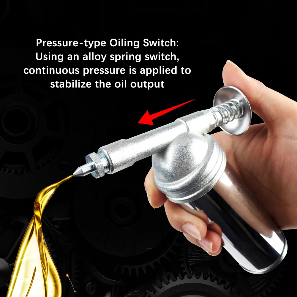 

80CC Grease Gun Hand Pumping Filling Machine Oiler Refuel Tools 1000PSI High Pressure Car Grease Injector Auto Oil Pistol Pumps