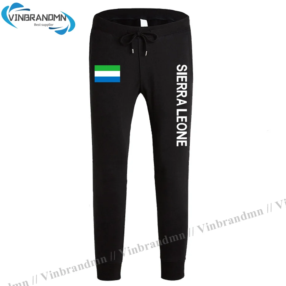 

Sierra Leone Leonean SL SLE mens pants joggers jumpsuit sweatpants track sweat fitness fleece tactical casual nation country NEW