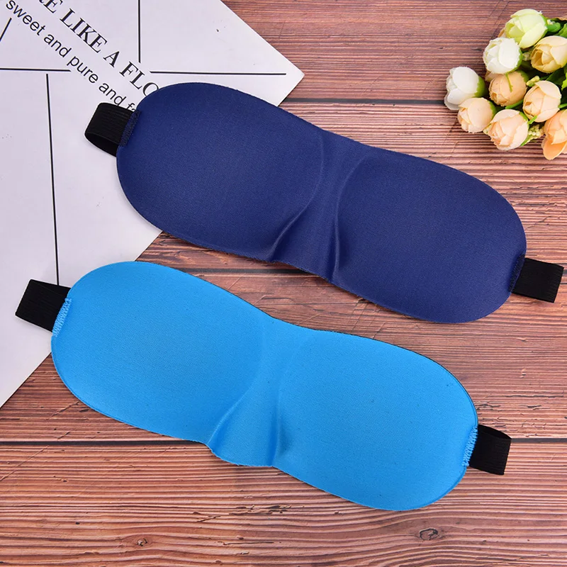 1Pcs Soft Portable Blindfold Travel Eyepatch 3D Sleep Mask Natural Sleeping Eye Mask Travel Eyeshade Cover Shade Eye Patch