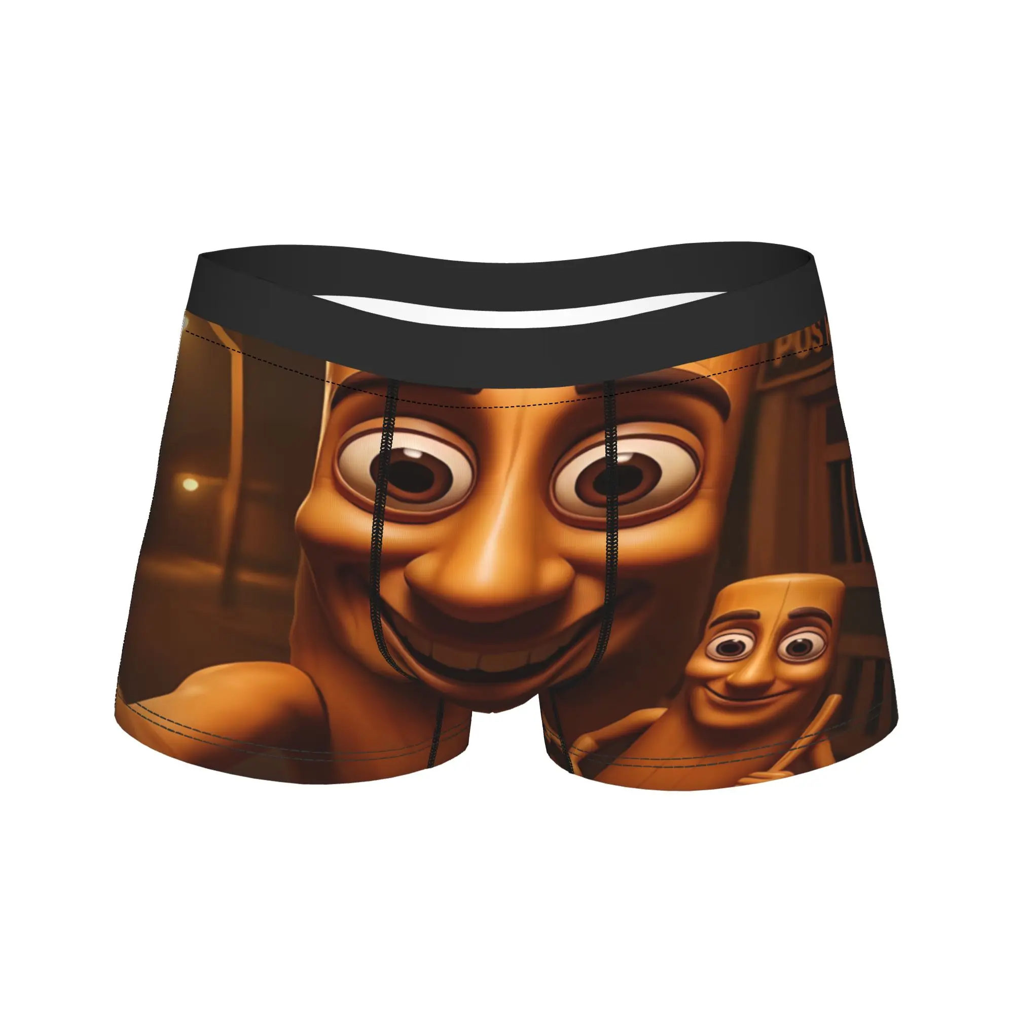 

Tung Tung Tung Sahur Underwear Males Underpants Print Comfortable Boxer Shorts Trenky Boxer Brief Big Size 2XL