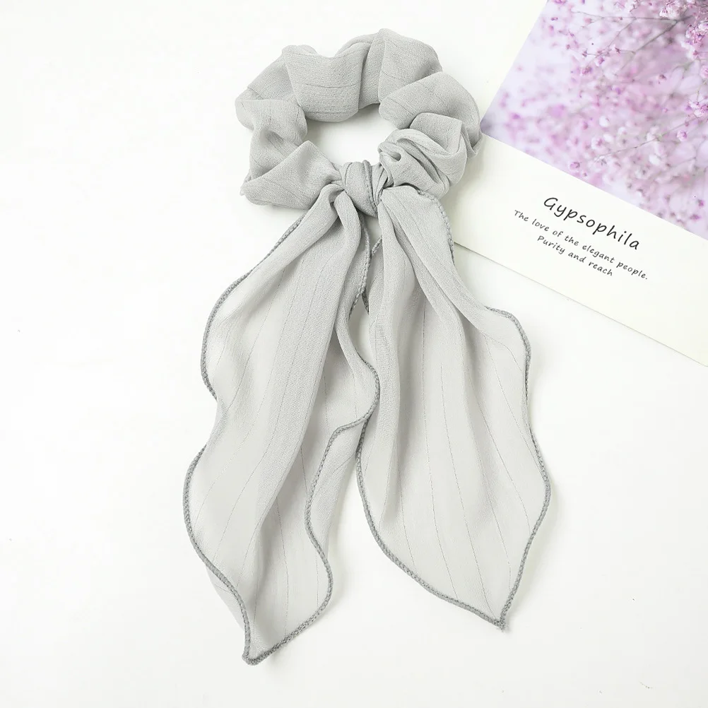 

8 Pcs Bow Tie Ribbon Hair Ropes Elastic Scrunchy Woman Ponytail Holder Scrunchies Bowknot Band