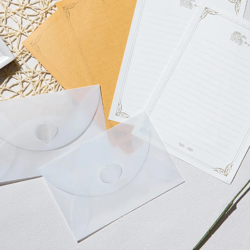 50Pcs/Lots Blank Translucent Envelope for Invitations 18.4x13.4cm Postcards Giftbox Sulfuric Acid Paper Wedding Business Letters